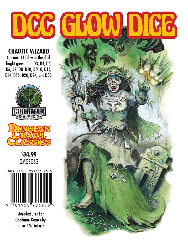 DCC Glow Dice - Chaotic Wizard