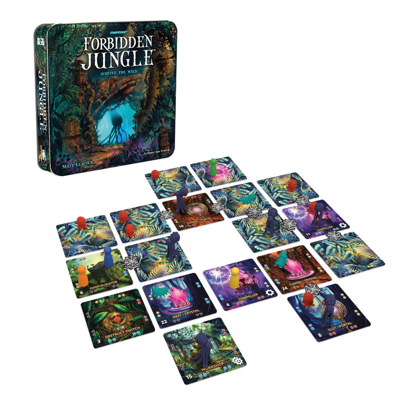 Forbidden Jungle: Survive the Wild | Cooperative Strategy Survival Board Game