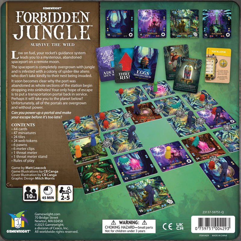 Forbidden Jungle: Survive the Wild | Cooperative Strategy Survival Board Game