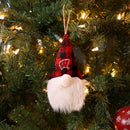 Wisconsin Badgers Plush Gnome Ornament, Plaid Hat