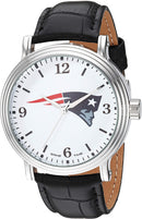 New England Patriots Men's Shiny Silver Vintage Alloy Watch (Dead Battery)