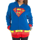 Superman Juniors Costume Hoodie, Royal Blue