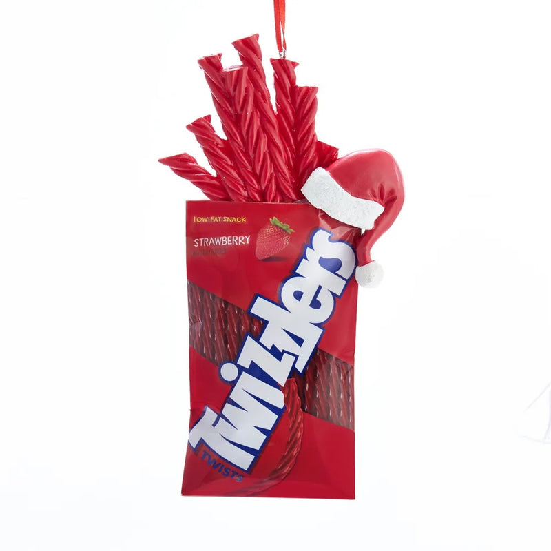 Hershey's Twizzlers With Santa Hat Ornament