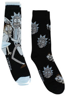 Rick and Morty Adult Crew Socks, 2-Pack, Size 6-12