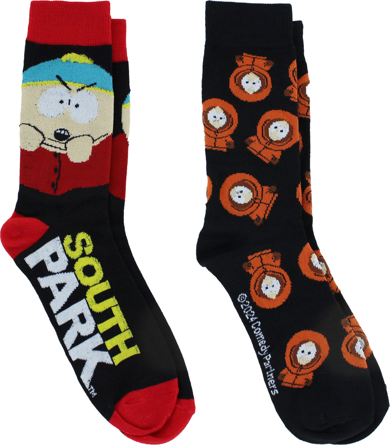 South Park Cartman & Kenny Casual Crew Socks, 2-Pack, Size 6-12