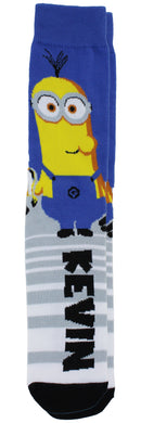 Despicable Me Minions Men's Casual Crew Socks, 6-Pack, Size 8-12