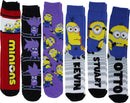 Despicable Me Minions Men's Casual Crew Socks, 6-Pack, Size 8-12