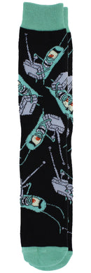 Spongebob Squarepants Characters Men's Casual Crew Socks, 6-Pack, Size 8-12