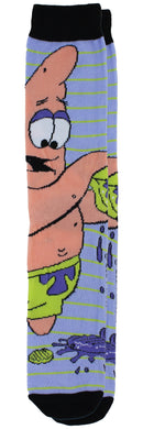 Spongebob Squarepants Characters Men's Casual Crew Socks, 6-Pack, Size 8-12