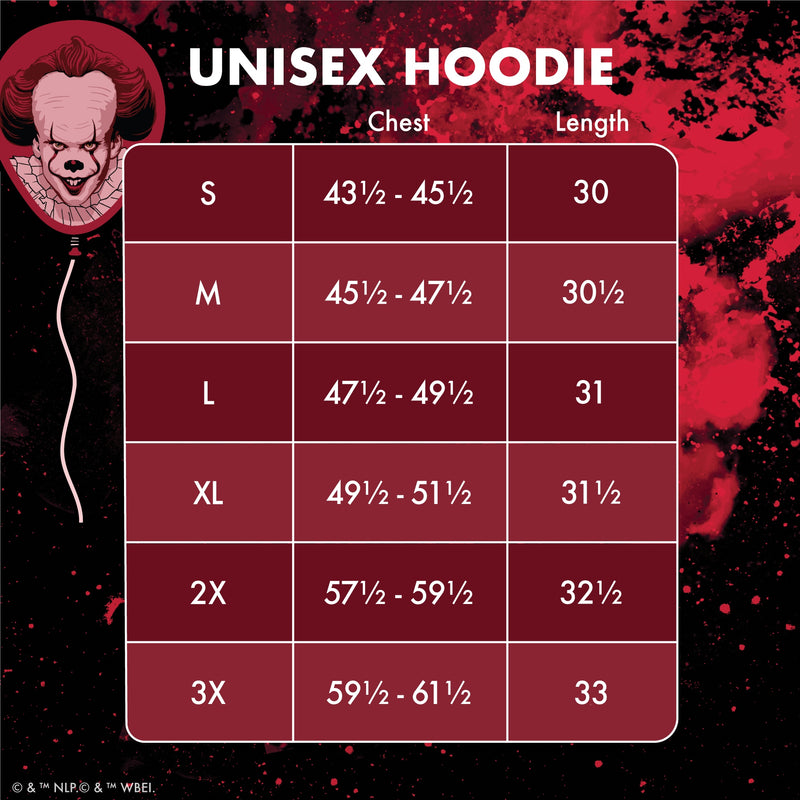 IT Pennywise Hooded Sweatshirt, Unisex