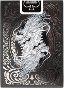 Bicycle Black Dragon Silver Foil Premium Playing Cards