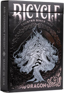 Bicycle Black Dragon Silver Foil Premium Playing Cards