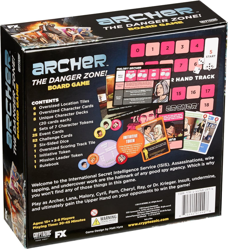 Archer The Danger Zone! Board Game