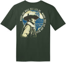 John Wayne Words Are What Men Live By Men's Green Shirt