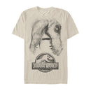 Jurassic World Large Rex Men's Cream Shirt