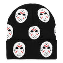 Friday the 13th Jason Mask Glow in the Dark Cuff Beanie