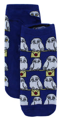Harry Potter Hedwig Juniors/Womens Ankle Socks 3 Pair Pack Shoe Size 4-10