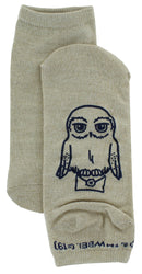 Harry Potter Hedwig Juniors/Womens Ankle Socks 3 Pair Pack Shoe Size 4-10