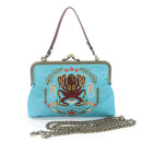 Octopus Kisslock Bag - Blue