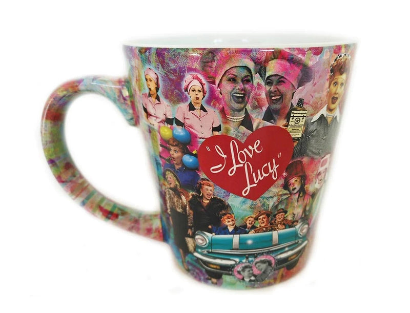 I Love Lucy Colorful Collage Latte Mug, 12oz