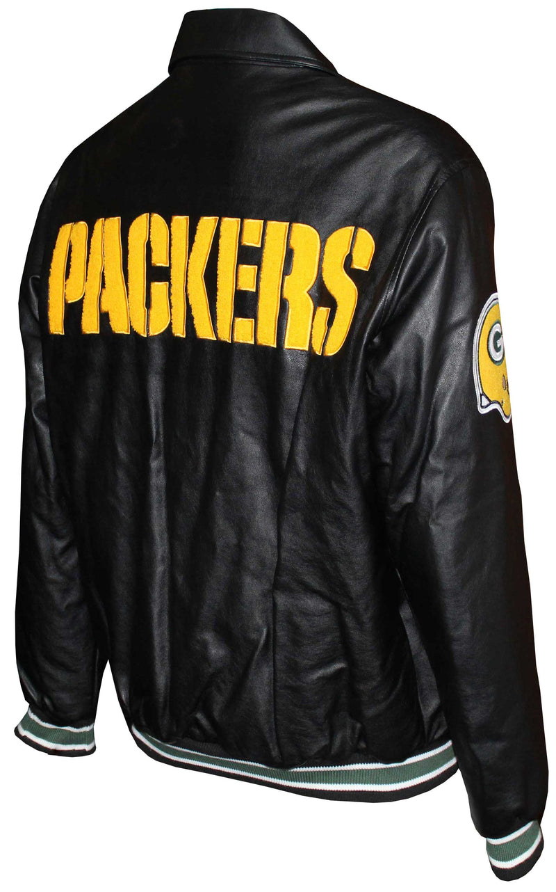 Green Bay Packers Men's Faux Leather Jacket