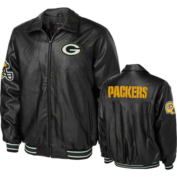Green Bay Packers Men's Faux Leather Jacket