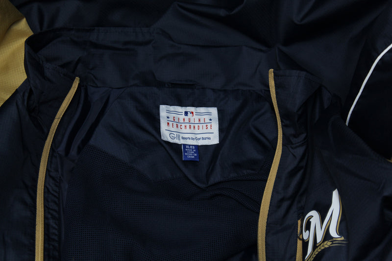 Milwaukee Brewers Zip Front Windbreaker Jacket