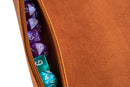Dice Scroll Rolling Mat and Carrying Case, Brown