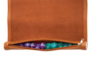 Dice Scroll Rolling Mat and Carrying Case, Brown