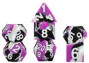 Sharp Edge Silicone Rubber Dice Set: Asexual Pride