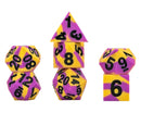 Sharp Edge Silicone Rubber Dice Set: Intersex Pride