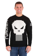 Marvel Comics The Punisher Skull Men's Sweater, Black