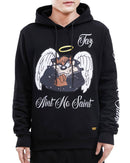 Looney Tunes Tazmanian Devil Ain't No Saint Hoodie, Black