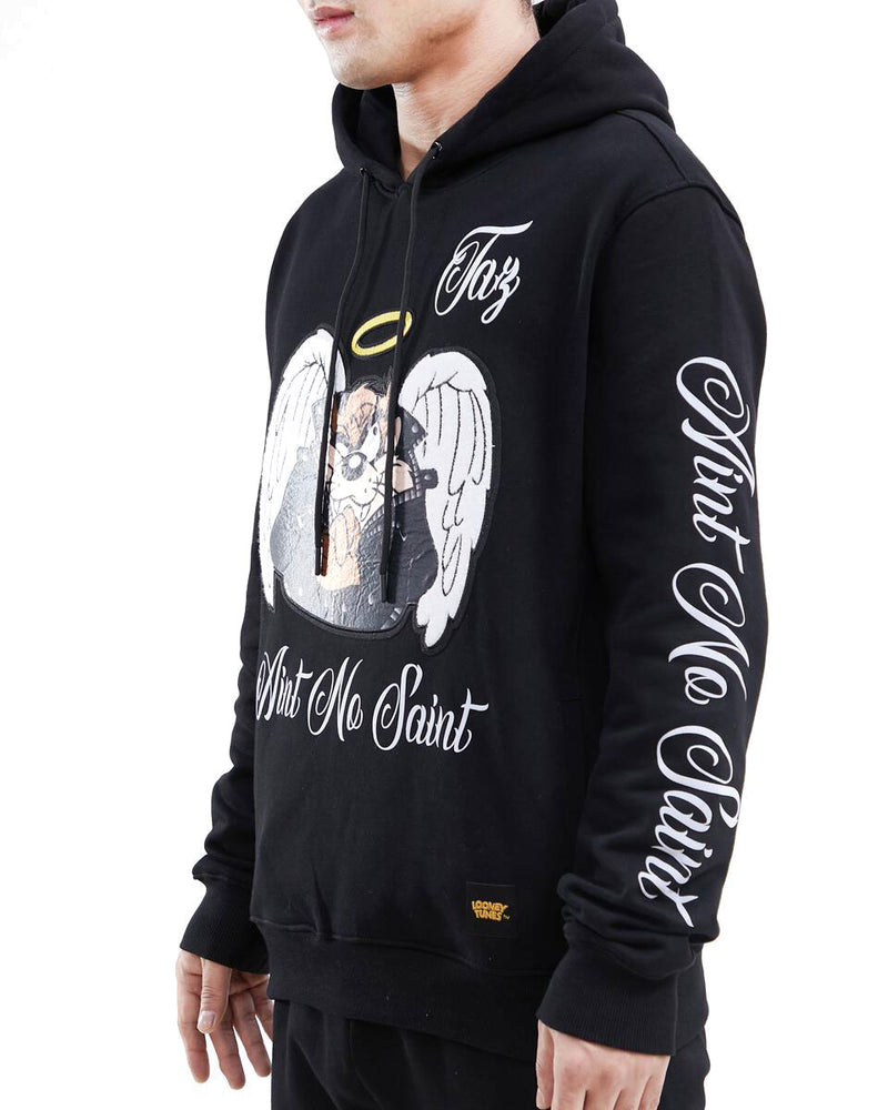 Looney Tunes Tazmanian Devil Ain't No Saint Hoodie, Black