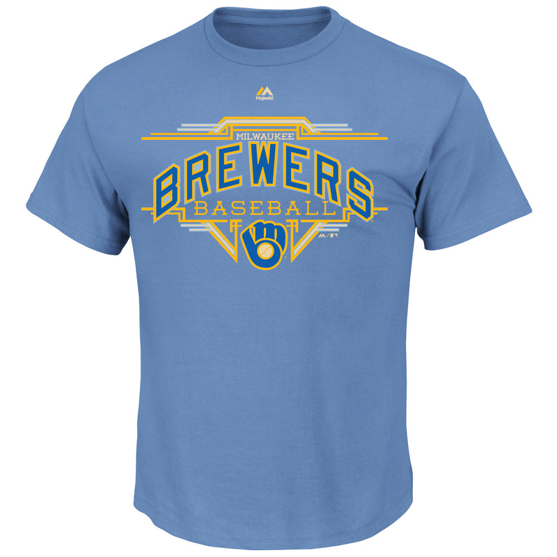 Milwaukee Brewers Great Performance Men's Coastal Blue Shirt