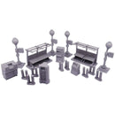 Monster Scenery: City Streets (Unpainted Tabletop Scenery Set)