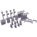 Monster Scenery: City Streets (Unpainted Tabletop Scenery Set)