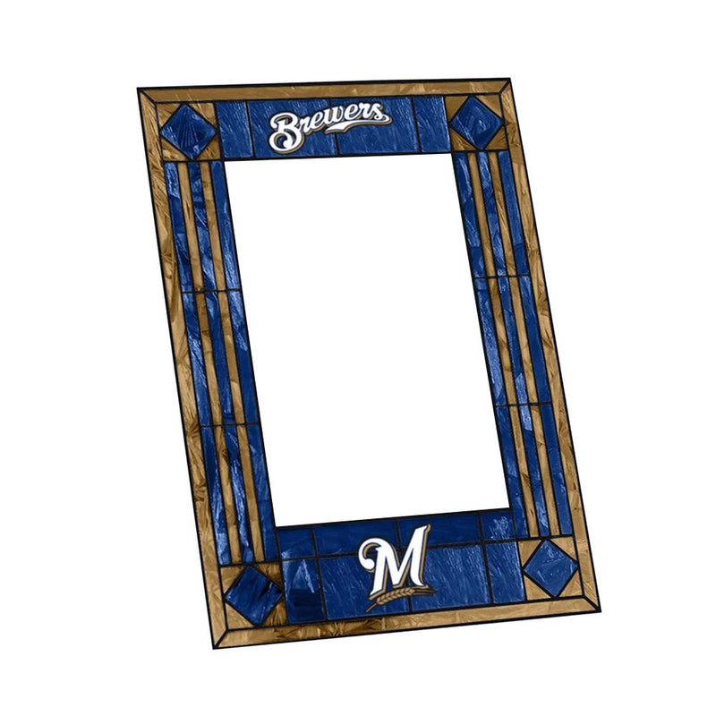 Milwaukee Brewers Vertical Art Glass Frame