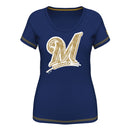 Milwaukee Brewers Bold Statement Women's Blue Shirt