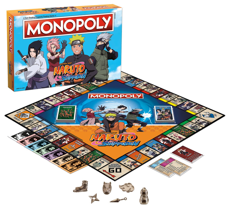 MONOPOLY Naruto | Collectible Monopoly Game Featuring Manga Series