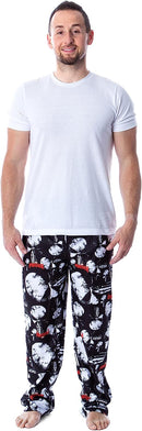 Marvel Comics The Punisher Death's Hand Skull Men's Sleep Pants, Black
