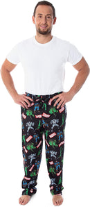 Marvel Vintage Comic Villains Men's Sleep Pants, Black