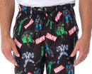 Marvel Vintage Comic Villains Men's Sleep Pants, Black