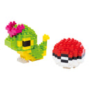 Nanoblock Pokemon Caterpie & Poke Ball Building Toy (170 Pieces)
