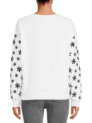 Nightmare Before Christmas Light-up Juniors' Fleece Sweatshirt, White
