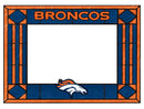 Denver Broncos Art Glass Horizontal Frame