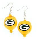 aminco,green bay packers,kukui,nut,earrings,jewelry,clothing accessories,samoan,nfl,national football league