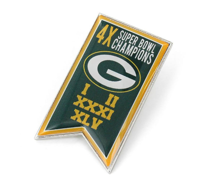 aminco,green bay packers,championship,banner,pin,brooch,brooches,jewelry,clothing accessories,pinback,button