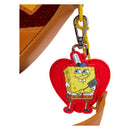 Spongebob Squarepants Krabby Patty Plush Heart Figural Crossbody Bag