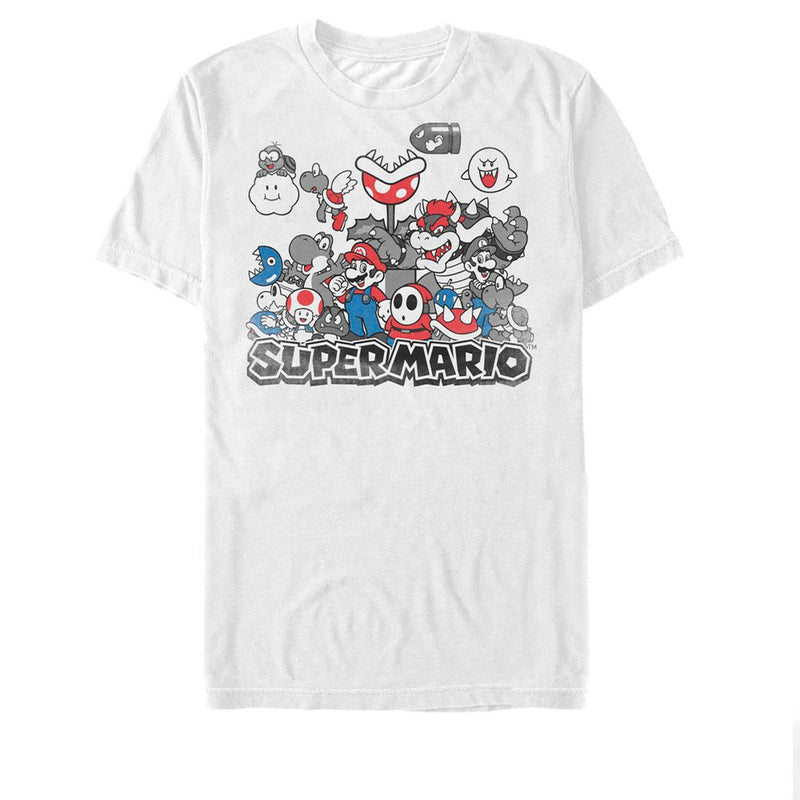 Nintendo Super Mario Color Squad Men's Shirt